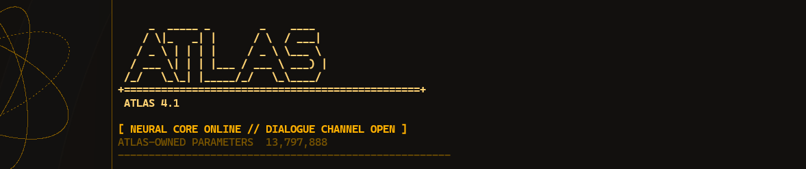 Atlas terminal interface and atom visualization